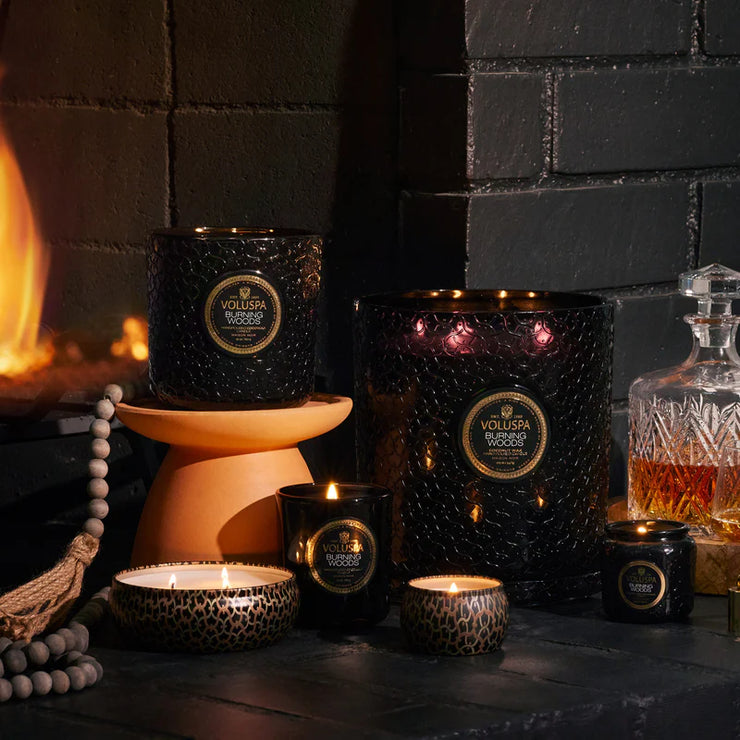 Voluspa Burning Woods 5 Wick Hearth Candle ~ 123oz