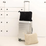 Kashwere Ultra Plush Linen with Desert Dune Fleck Travel Blanket, Pouch, Eye Mask and Spa Socks Set