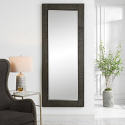 Uttermost Figaro Rustic Wood Gray Washed Mirror