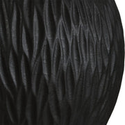 Uttermost Levee Textured Satin Black Glaze Table Lamp