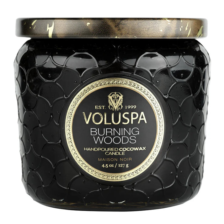 Voluspa Burning Woods Petite Jar Candle ~ 4.5oz