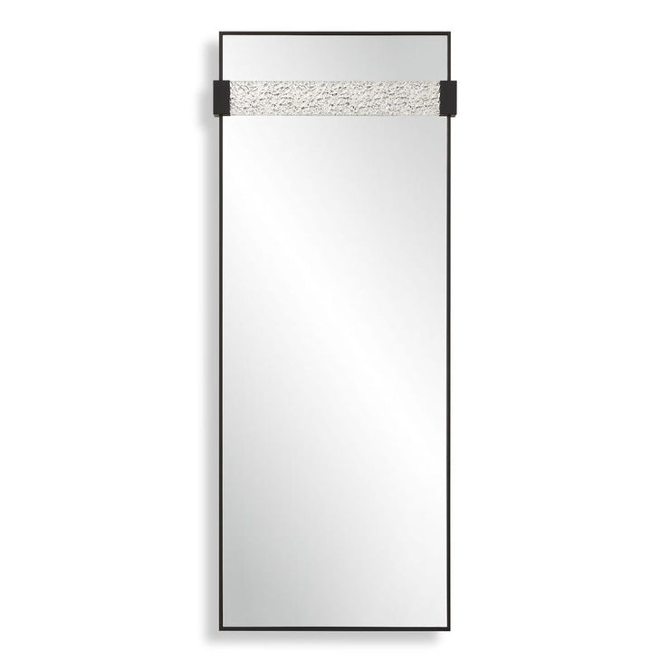 Uttermost Stratton Sophistication Satin Black Iron Mirror