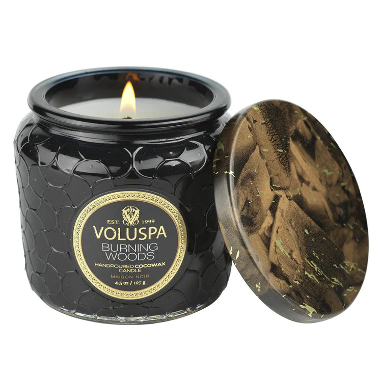 Voluspa Burning Woods Petite Jar Candle ~ 4.5oz