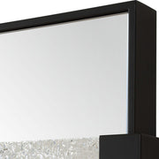 Uttermost Stratton Sophistication Satin Black Iron Mirror