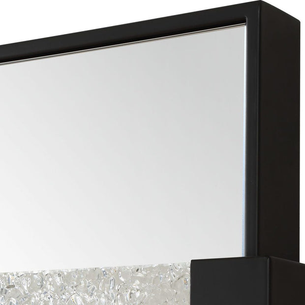 Uttermost Stratton Sophistication Satin Black Iron Mirror