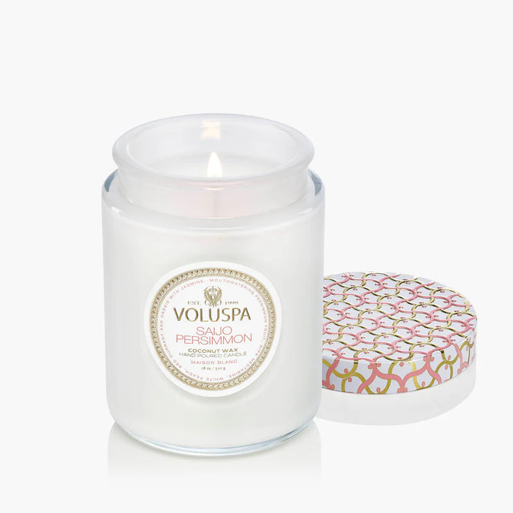 Voluspa Saijo Persimmon Large Jar Candle ~ 18oz