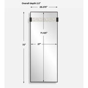 Uttermost Stratton Sophistication Satin Black Iron Mirror
