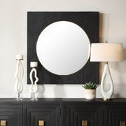 Uttermost Ember Rich Black Wood Charring Square Mirror