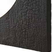 Uttermost Ember Rich Black Wood Charring Square Mirror