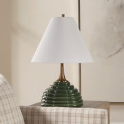 Uttermost McKay Dark Green Ribbed Table Lamp