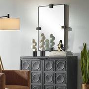 Uttermost Bateau Modern Gun Metal Mirror