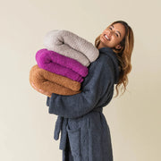 Kashwere Ultra Plush Dark Orchid Signature Solid Throw Blanket