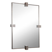 Uttermost Bateau Modern Gun Metal Mirror