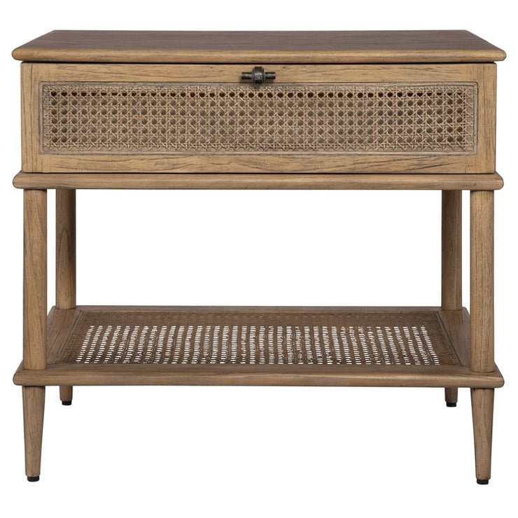 Uttermost Coast Natural Rattan Cane Side Table