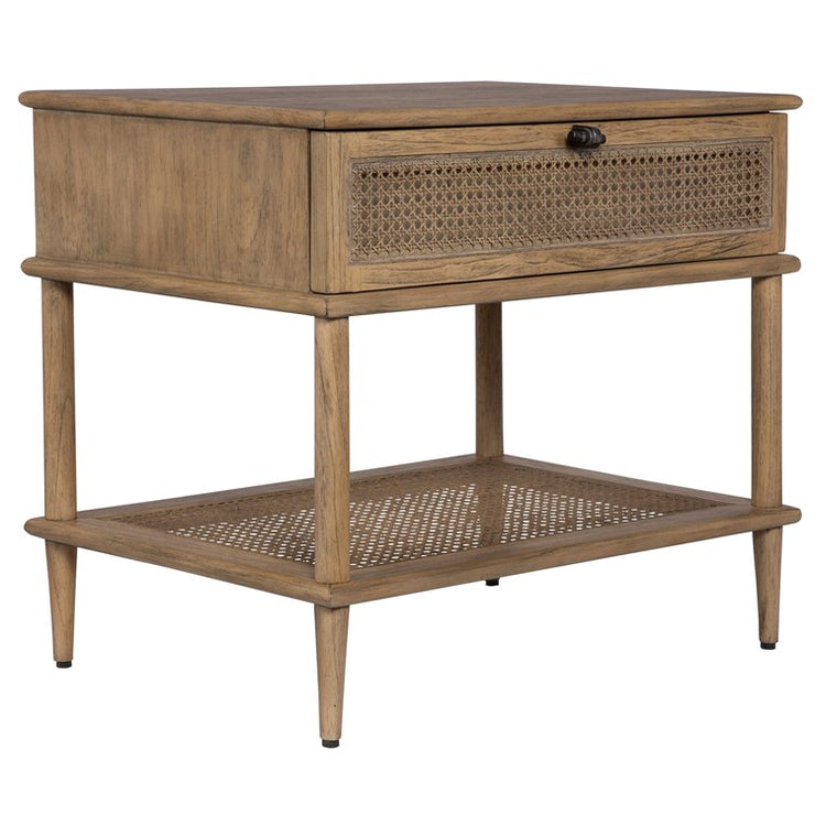 Uttermost Coast Natural Rattan Cane Side Table