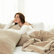 Kashwere Ultra Plush Wheat Signature Solid Throw Blanket