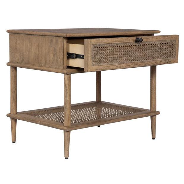 Uttermost Coast Natural Rattan Cane Side Table