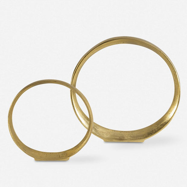 Uttermost Jimena Ring Gold Set of 2 Sculptures