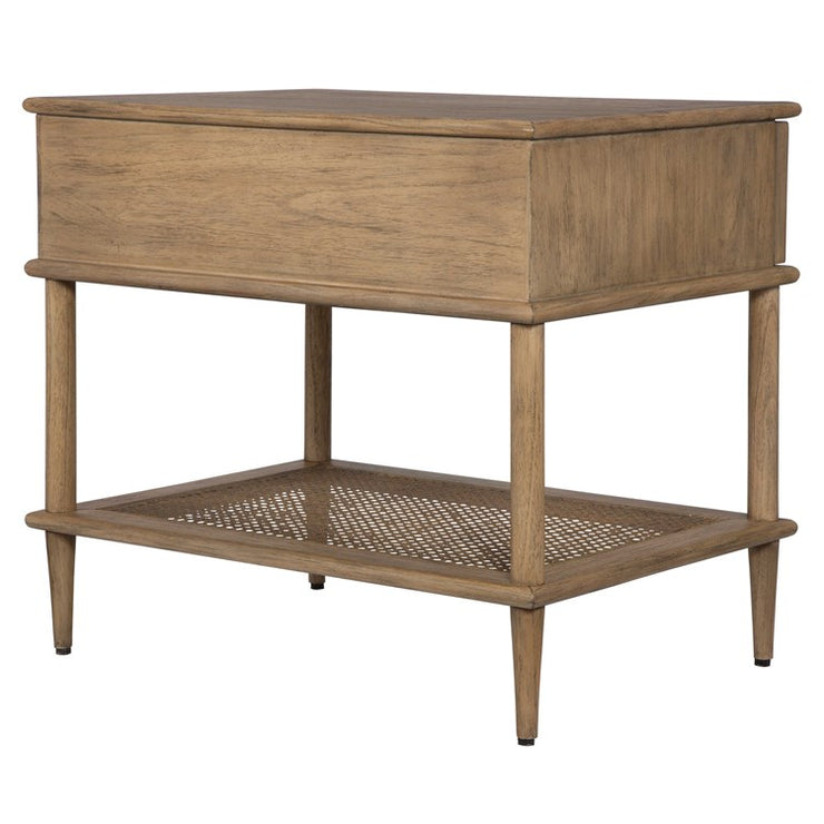 Uttermost Coast Natural Rattan Cane Side Table