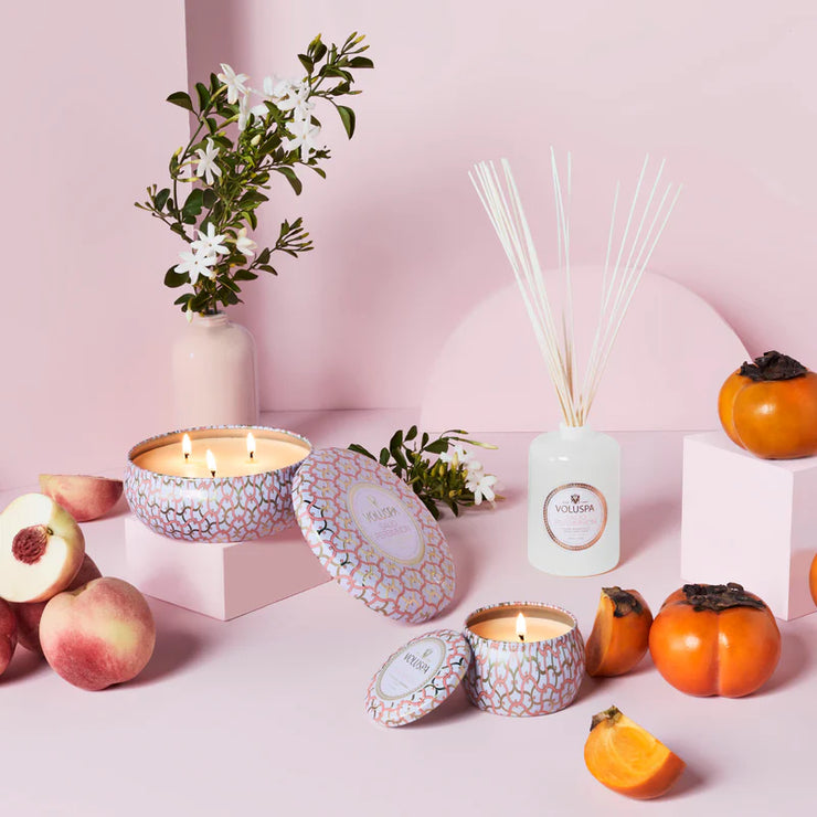 Voluspa Saijo Persimmon Mini Tin Candle ~ 4oz