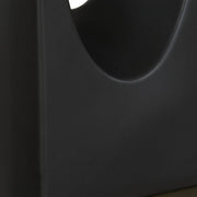 Uttermost Void Matte Black Glazed Table Lamp With Crisp White Linen Shade