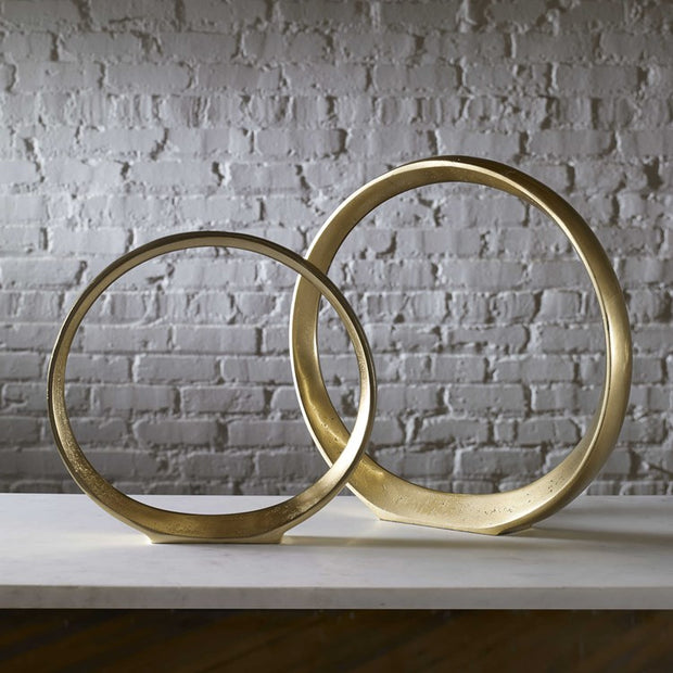 Uttermost Jimena Ring Gold Set of 2 Sculptures