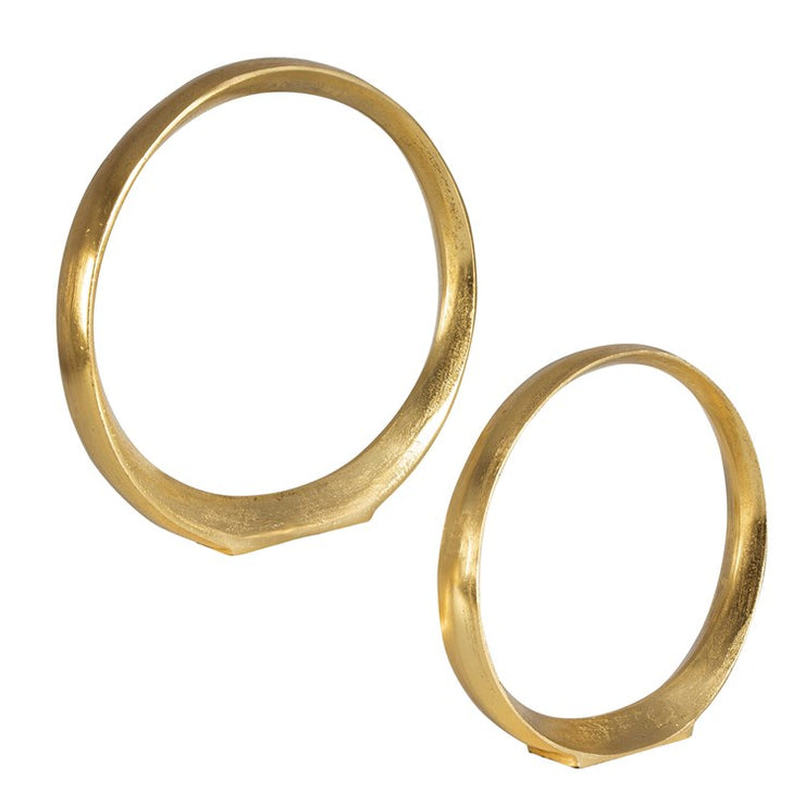 Uttermost Jimena Ring Gold Set of 2 Sculptures
