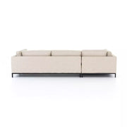 Four Hands Grammercy 2 Piece Left Chaise Sectional 120” ~ Oak Sand Upholstered Fabric
