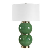 Uttermost Banner Moss Green Stacked Sphere Table Lamp