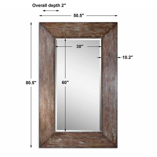 Uttermost Langford Hickory Undertone Mirror