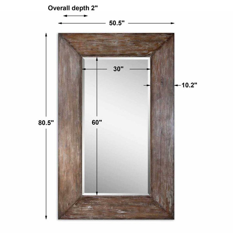 Uttermost Langford Hickory Undertone Mirror