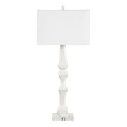 Uttermost Mayme Unique Stacked Matte White Sculpture Table Lamp