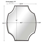 Uttermost Ulalia Dark Rustic Bronze Mirror