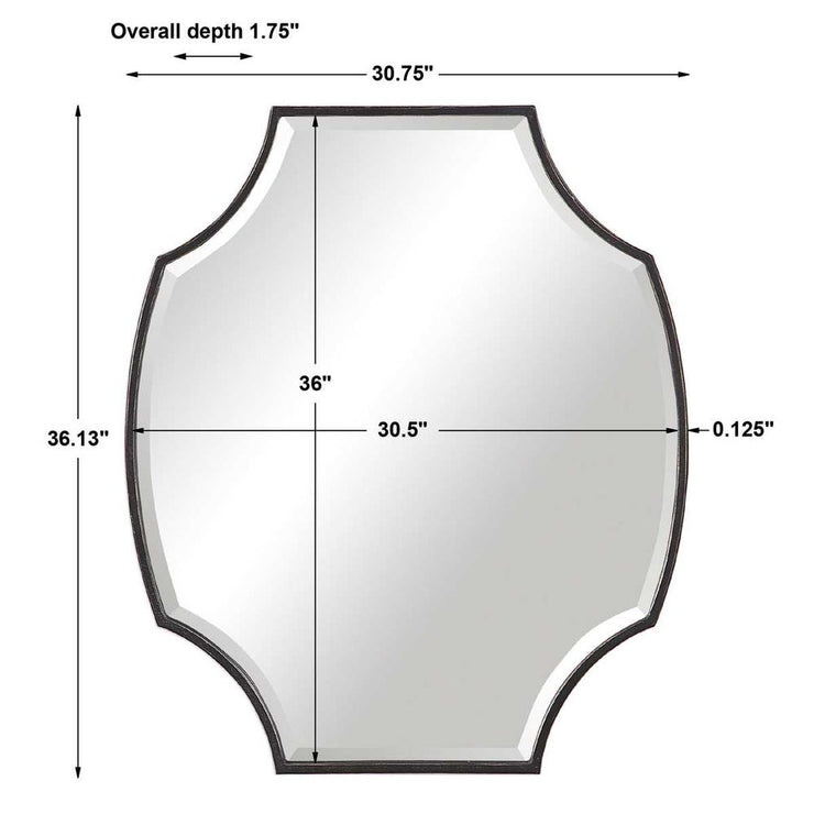Uttermost Ulalia Dark Rustic Bronze Mirror