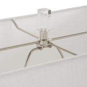 Uttermost Mayme Unique Stacked Matte White Sculpture Table Lamp