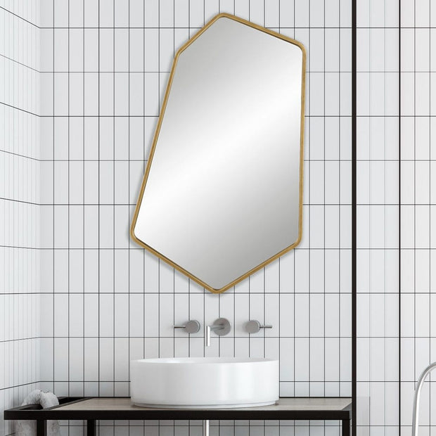 Uttermost Linneah Large Aged Gold Mirror