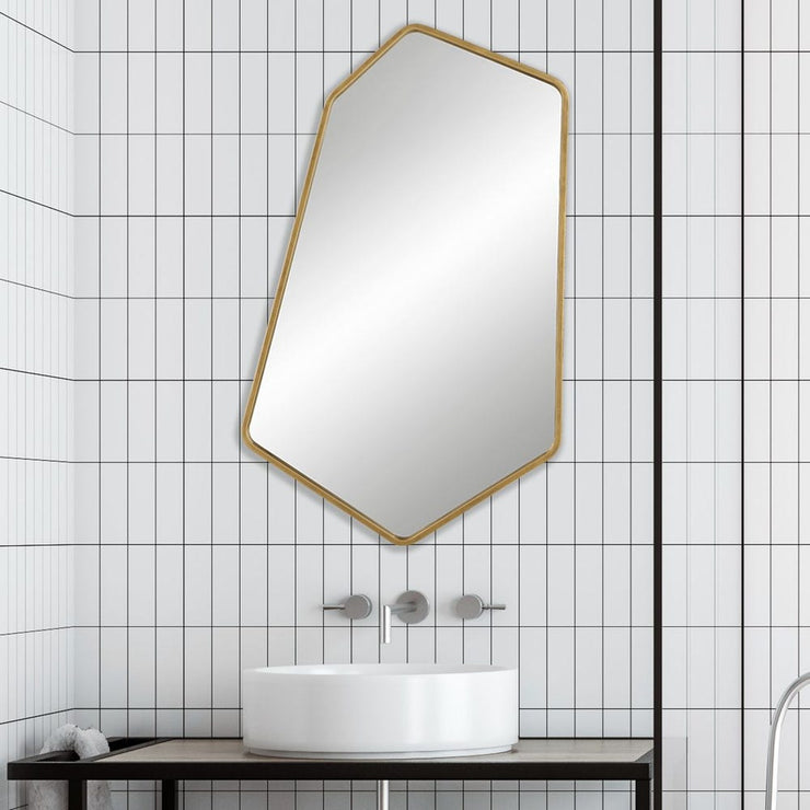 Uttermost Linneah Large Aged Gold Mirror