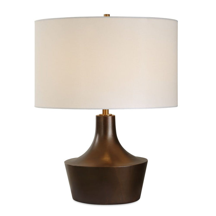 Uttermost Paseo Warm Bronze Curved Table Lamp