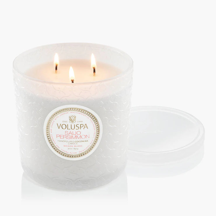 Voluspa Saijo Persimmon Boxed Luxe Candle ~ 30oz