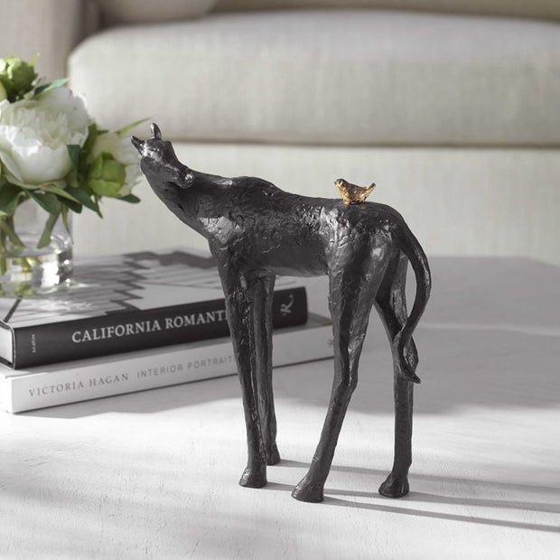 Uttermost Hello Friend Cast Iron Horse Sculpture