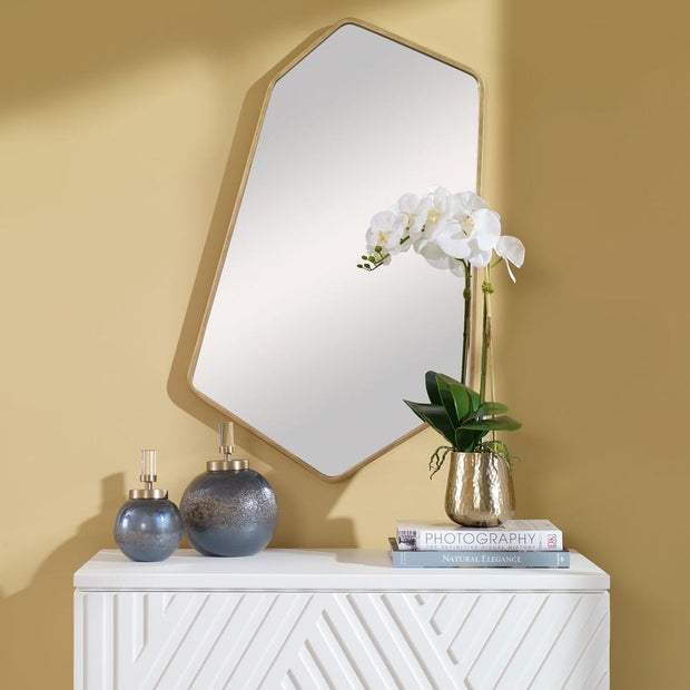 Uttermost Linneah Large Aged Gold Mirror