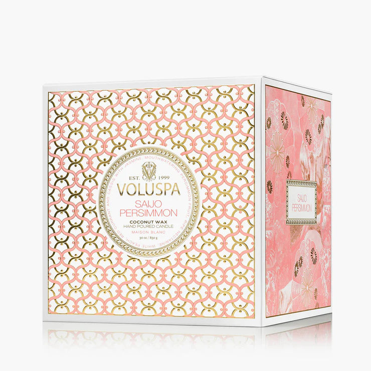 Voluspa Saijo Persimmon Boxed Luxe Candle ~ 30oz