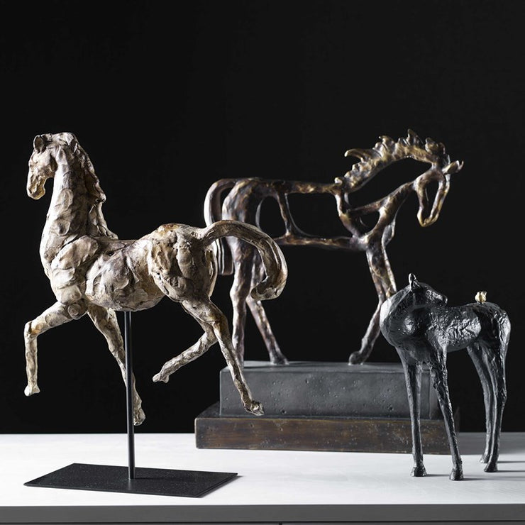 Uttermost Hello Friend Cast Iron Horse Sculpture
