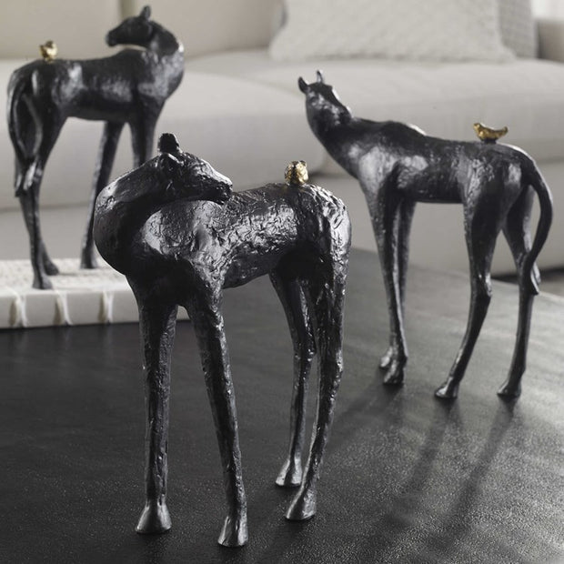 Uttermost Hello Friend Cast Iron Horse Sculpture