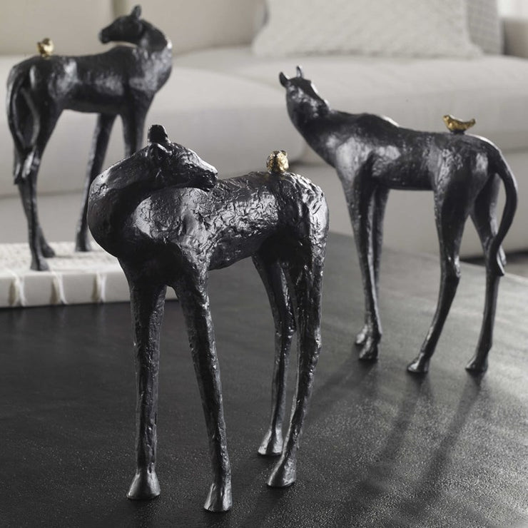 Uttermost Hello Friend Cast Iron Horse Sculpture