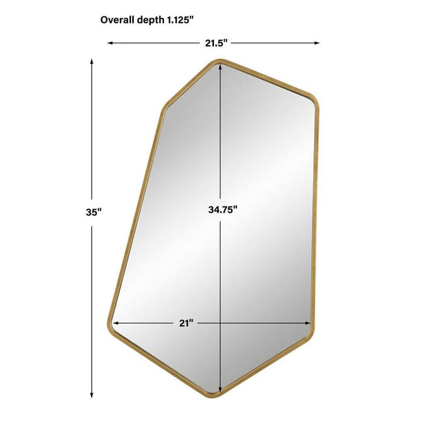 Uttermost Linneah Large Aged Gold Mirror