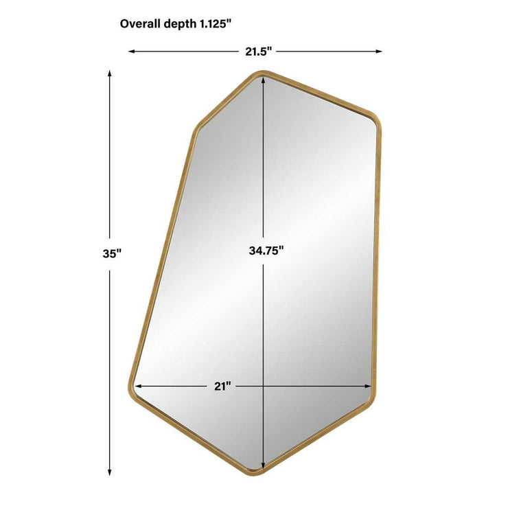 Uttermost Linneah Large Aged Gold Mirror