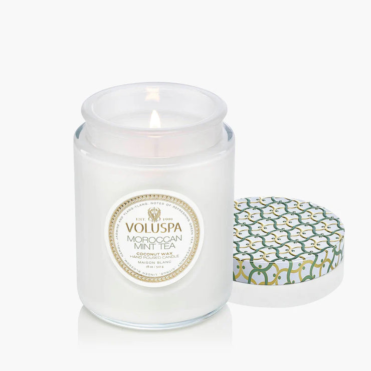 Voluspa Moroccan Mint Tea Large Jar Candle ~ 18oz