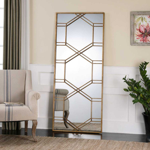 Uttermost Kennis Decorative Gold Leaf Tall Mirror