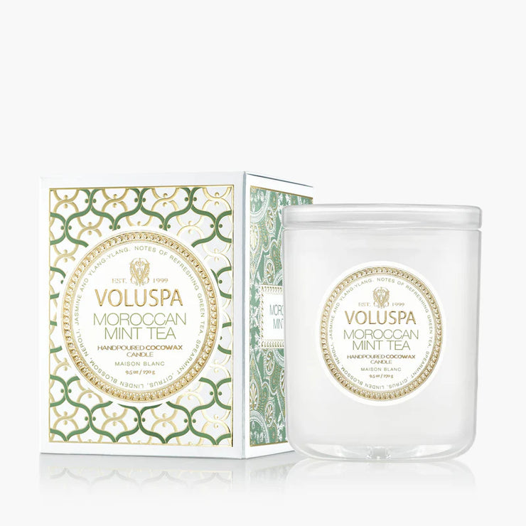 Voluspa Moroccan Mint Tea Classic Candle ~9.5oz